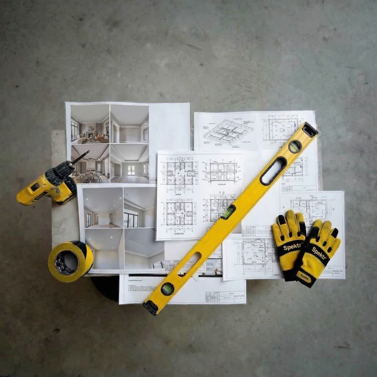 Схема квартиры и инструменты