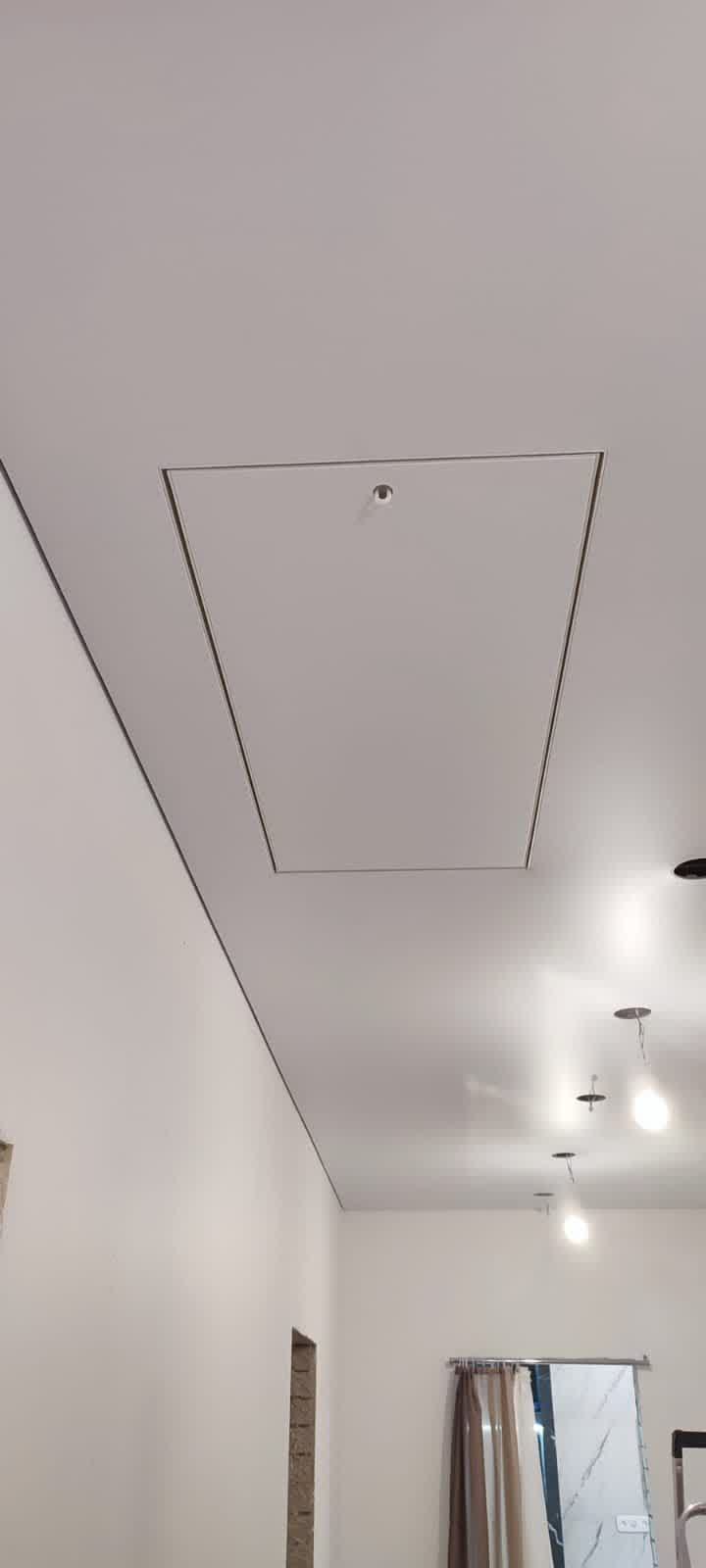 Белый матовый натяжной потолок